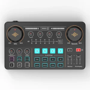 LUUCCO MI-2, mezcladora de audio con tarjeta de sonido, vista 1